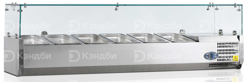 Витрина холодильная настольная Tefcold VK33-150-I S/S Витрина холодильная настольная Tefcold VK33-150-I S/S